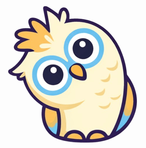 oloo owl mascot representing calm, organised coordination